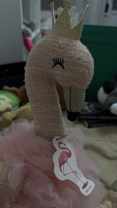 Игрушка мягкая Фламинго