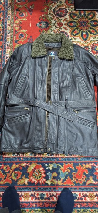 Кожанная куртка для зима