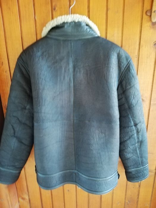 Geaca piele David Moore xl aviator cu blana