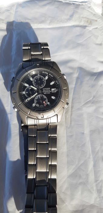 Citizen Eco-Drive Titanium WR100 safir si Tokio QUARTZ defecte
