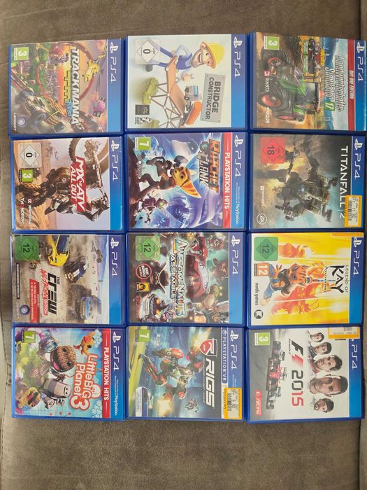 PS4 игри цена 10 евро броя или 120 евео комплекта.