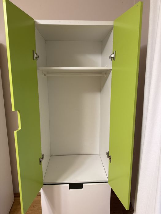 Dulap copii alb/verde
