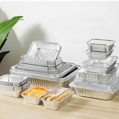 Одноразовая посуда Алюминиевые Контейнеры Формы, Казаны, Крышки