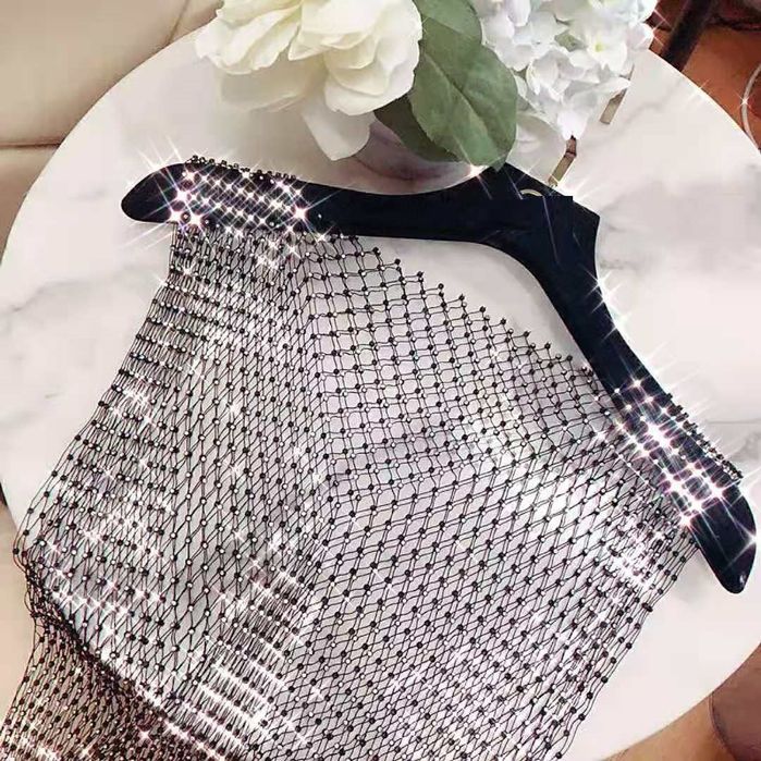 Плажна туника  с камъчета