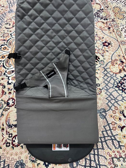 Шезлонг детский серый