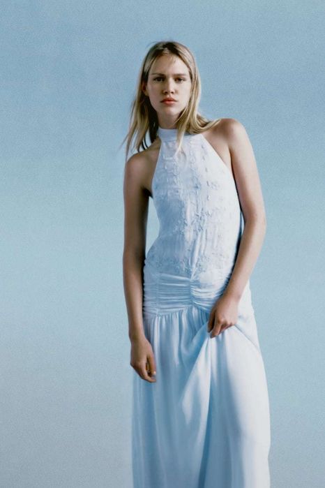 Rochie cu brodarie Zara limited edition