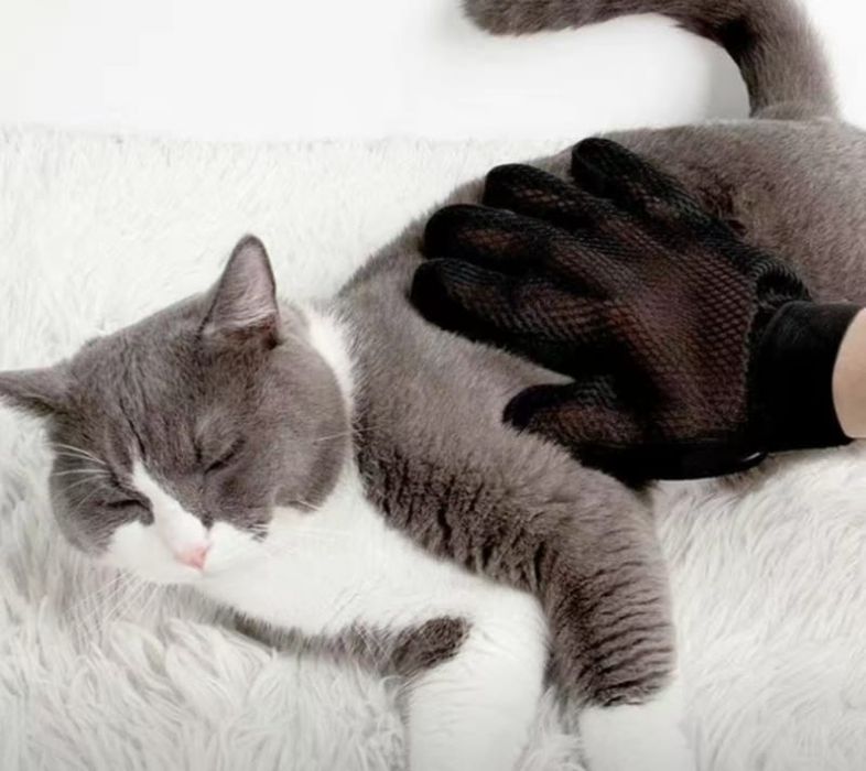 Перчатки резиновые для кошек