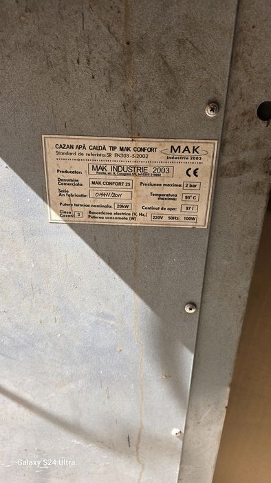 Centrala pe lemne cu ventilație perfect funcțională