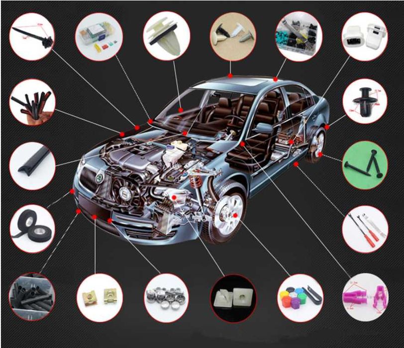 Clipsuri auto, cleme prindere mocheta,fete usi,ornamente VW