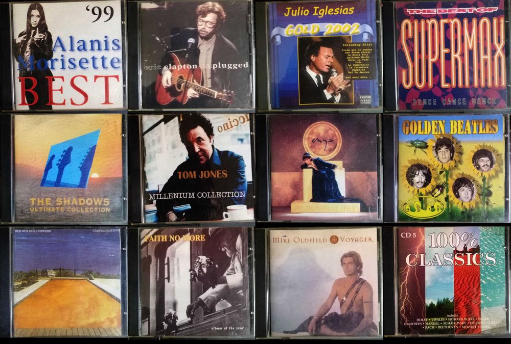Музикални CD с разнообразна музика 4-5 евро .