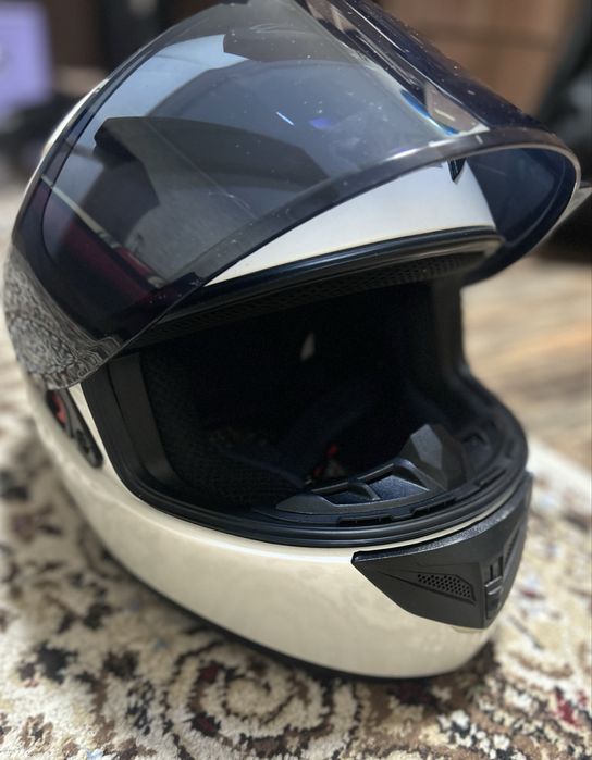 Мотошлем белый gike