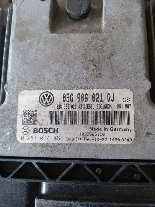 Ecu calculator motor 1.9 tdi vw golf 5 1k 03g906021qj 03g906021ab 0281014064 1039s25116