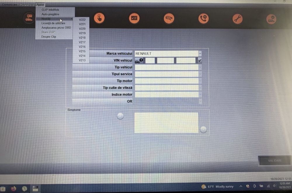 Tester/Diagnoza Dacia-Renault CanClip V222 din 2023+Leptop Dell 5490