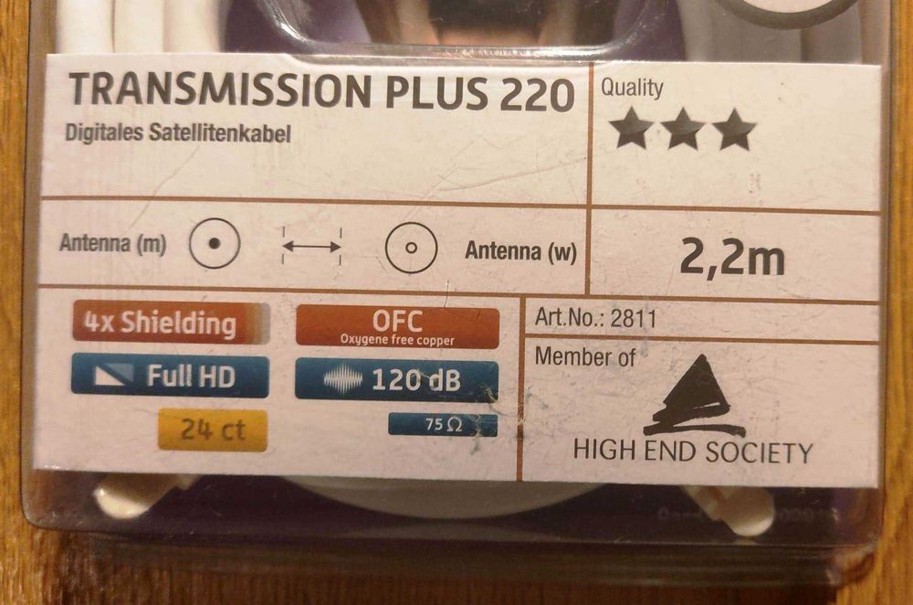 Vand un cablu antena Oehlbach Transmission Plus 220  , sigilat