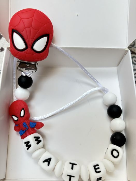 Силиконов клипс за биберон с име