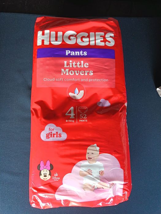 Scutece chiloțel Huggies nr. 4 (fetite) 9-14 kg
