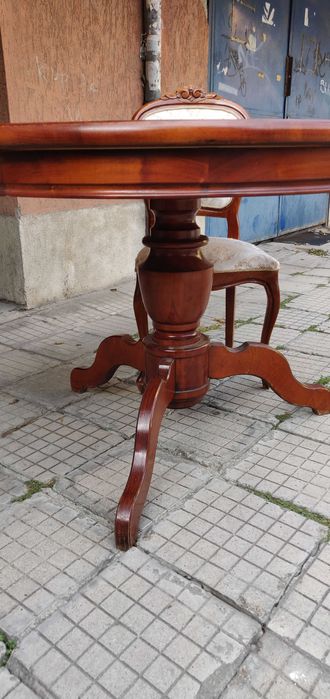 Винтидж Холова Гарнитура от масивно дърво