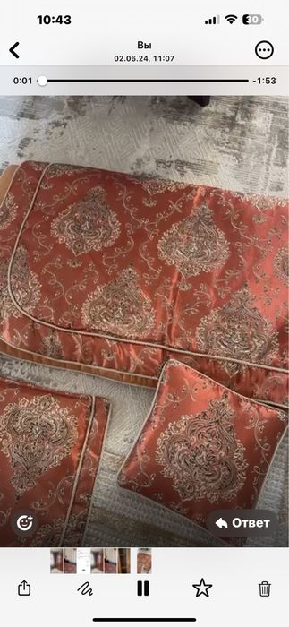 Шикарное покрывало на кровать