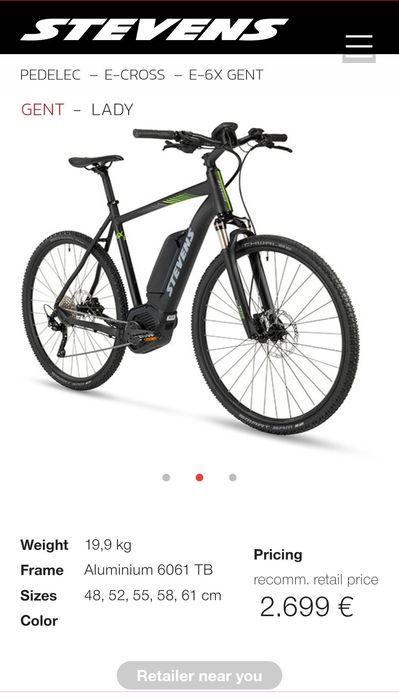 Bicicletă electrică Stevens e6x