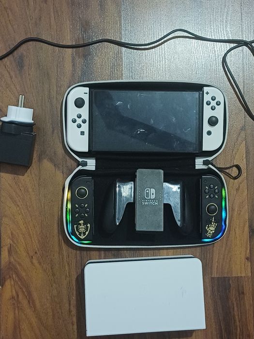 Прошитый Nintendo Switch Oled 128gb + доп джойконы