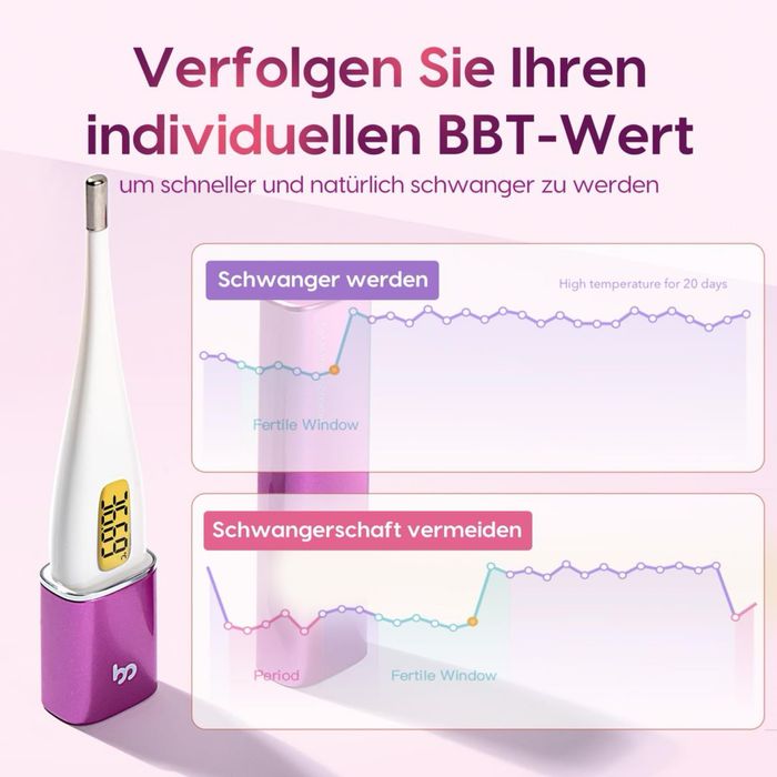 Termometru bazal digital Femometer Vinca II cu Bluetooth – Alb