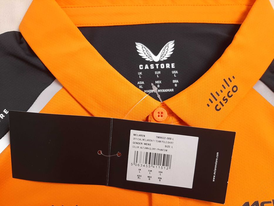 McLaren F1 Team Polo Shirt - Оригинална мъжка тениска с яка