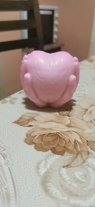 Ароматна свещ от соев  восък, Сърце