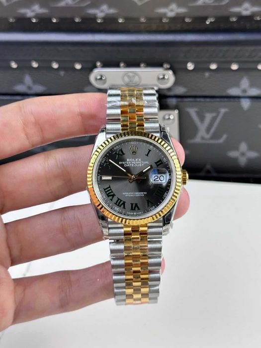 Rolex Datejust wimbledon 36mm двуцветно злато