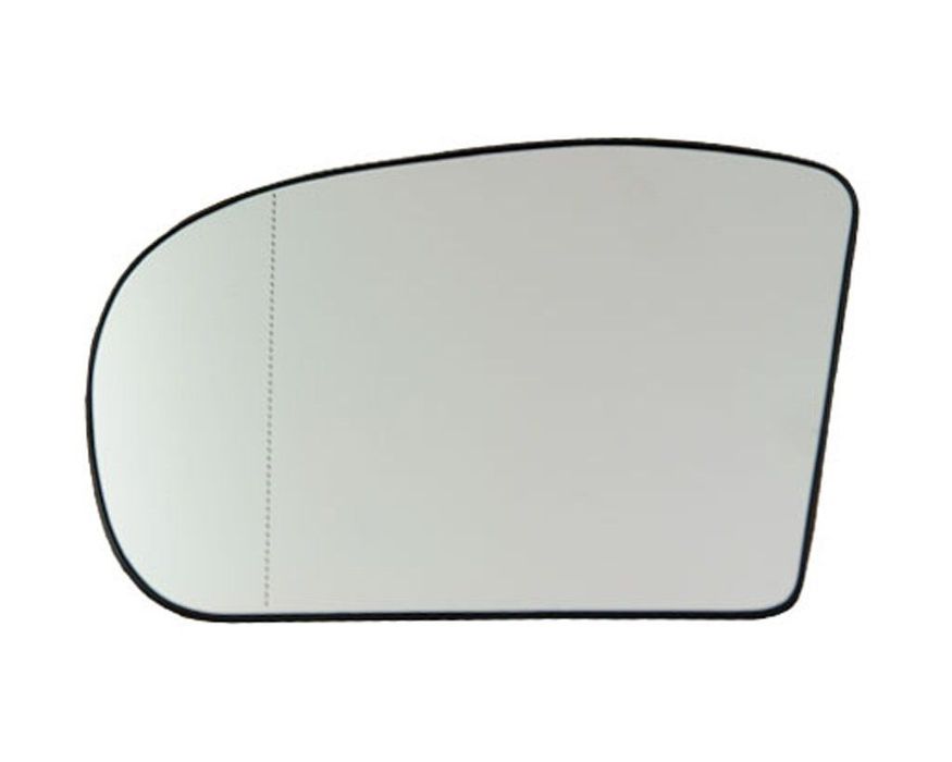 Geam oglinda Mercedes Clasa C Sportcoupe (Cl203), 11.2000-05.2008, Clasa C (W203) 05.2000-03.2007, Clasa E (W211) 03.2002-06.2006, stanga/dreapta, Crom, Cu incalzire, Convex, View Max, 2038100121; A2038100