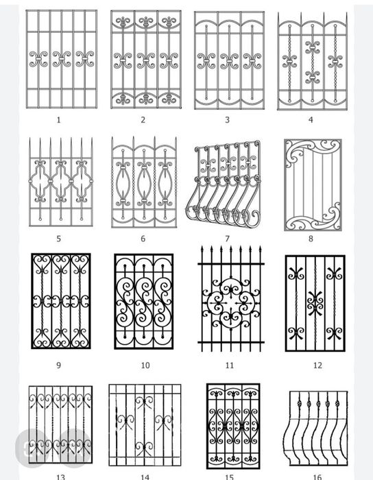Рещётки перила лесница