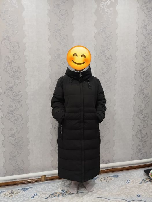 Зимняя длинная куртка на холлофайбере, 56 размер