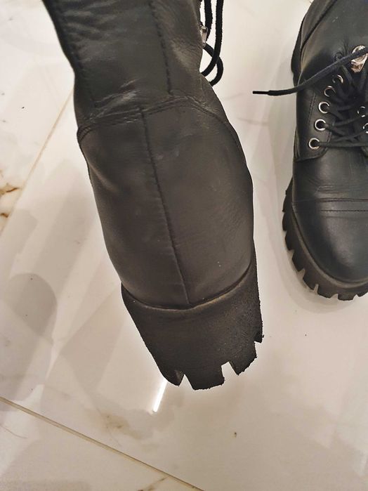 Черни боти Bianki естествена кожа