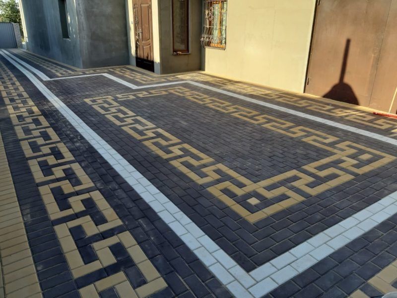 Укладка брусчатки, Тратуарный плитка.