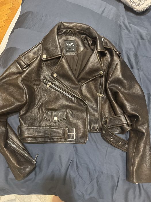Кожено яке ZARA дамско