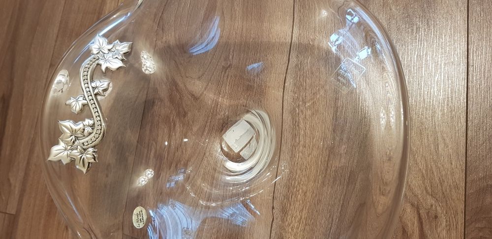 Fructiera Cristal cu detalii argint si cristale Swarovski - Noua