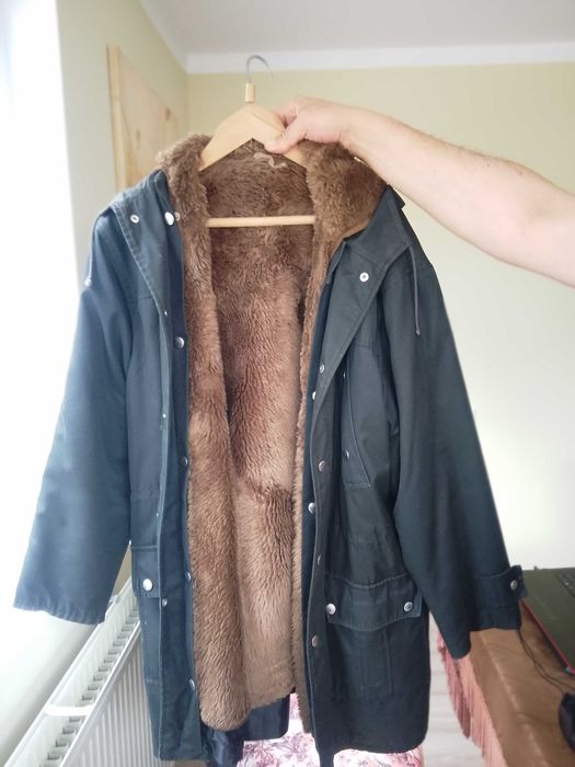 Шуба Nr. 1 -2-3 от импрегниран шлиферен плат с кожена подплата .