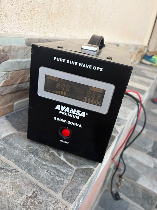 UPS centrala termica Avansa, 300 W, 500 VA, 230 V / 12 V, unda sinusoidala pura