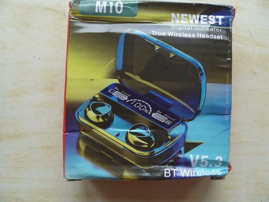 Безжични слушалки M10, TWS, Bluetooth 5.1, кейс 2000mAh батерия