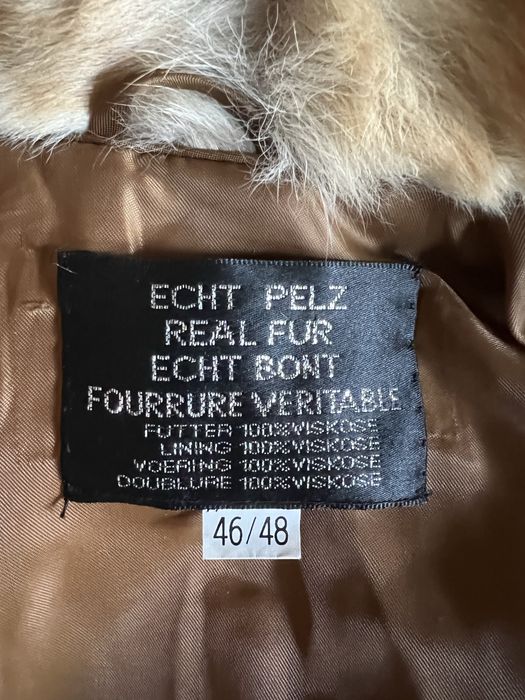 Haina blana naturala vulpe - conditii foarte bune