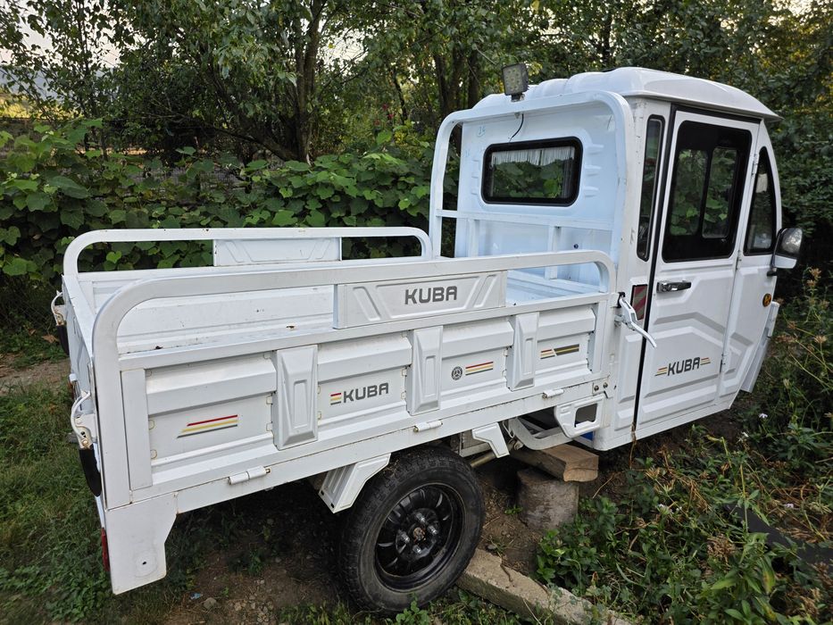 Triciclu electric utilitar KUBA E-Kamyonet (cu cabină) – Funcțional, avariat (Piese / Restaurare)
