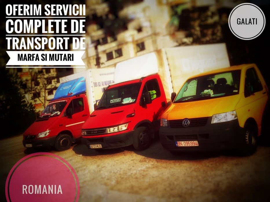Transport marfa-mutari Galați Romania