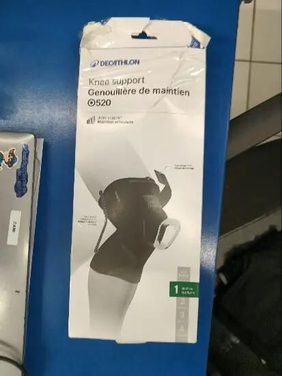Genunchieră de susținere, picior drept - produs resigilat Decathlon