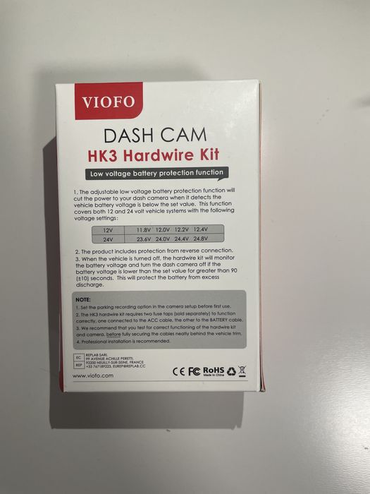 HK3 Hardware Kit Dash Cam