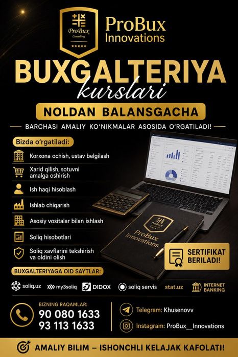 Buxgalteriya kurslari 0dan