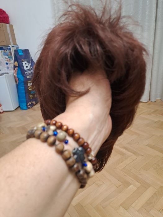 Peruca roscata par scurt