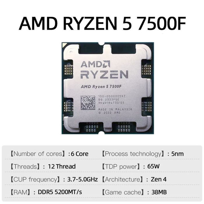 Процессор Amd Ryzen 5 7500f