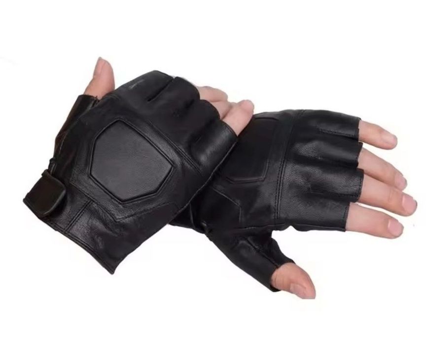 Mănuși de condus fara degete , mănuși unisex condus , piele ecologică