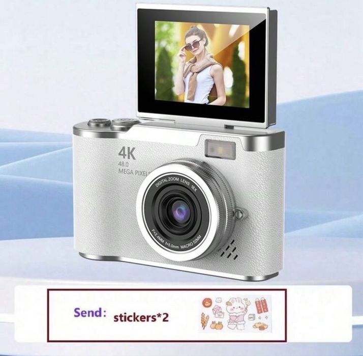 Cameră Foto Video 4K HD cu Ecran Rabatabil