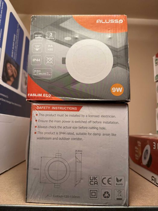 Bec Spot LED Alusso Faslim ECO 9W IP44 120-130mm DL-CSA40-009L 6 buc