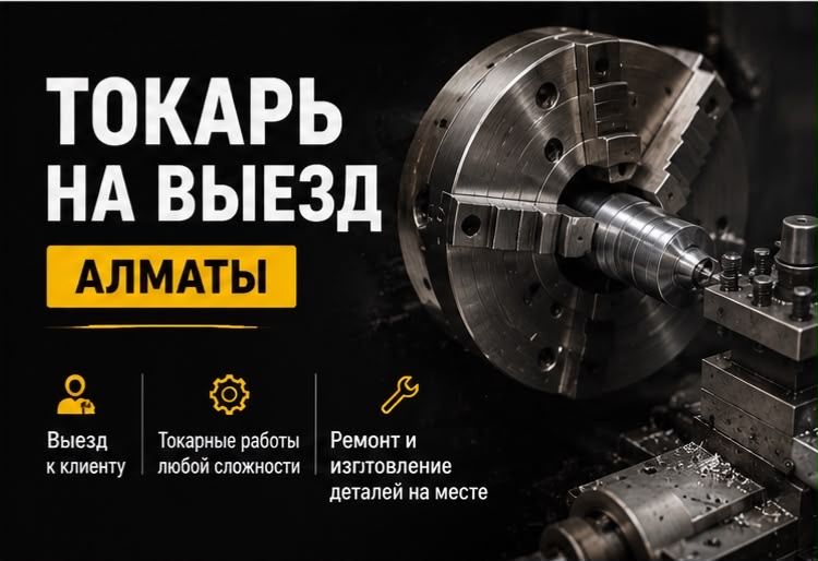 Токарь на выезд г. Алматы